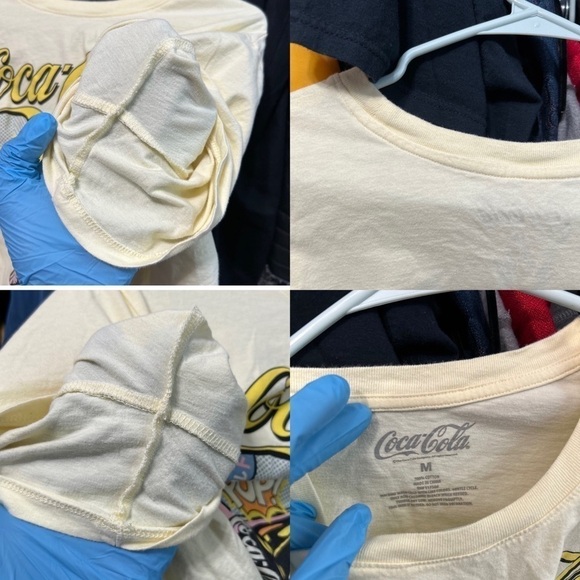 Coca-Cola Yellow Pop Art Cropped Graphic Tshirt Size Medium - "Janie" - Picture 16 of 16